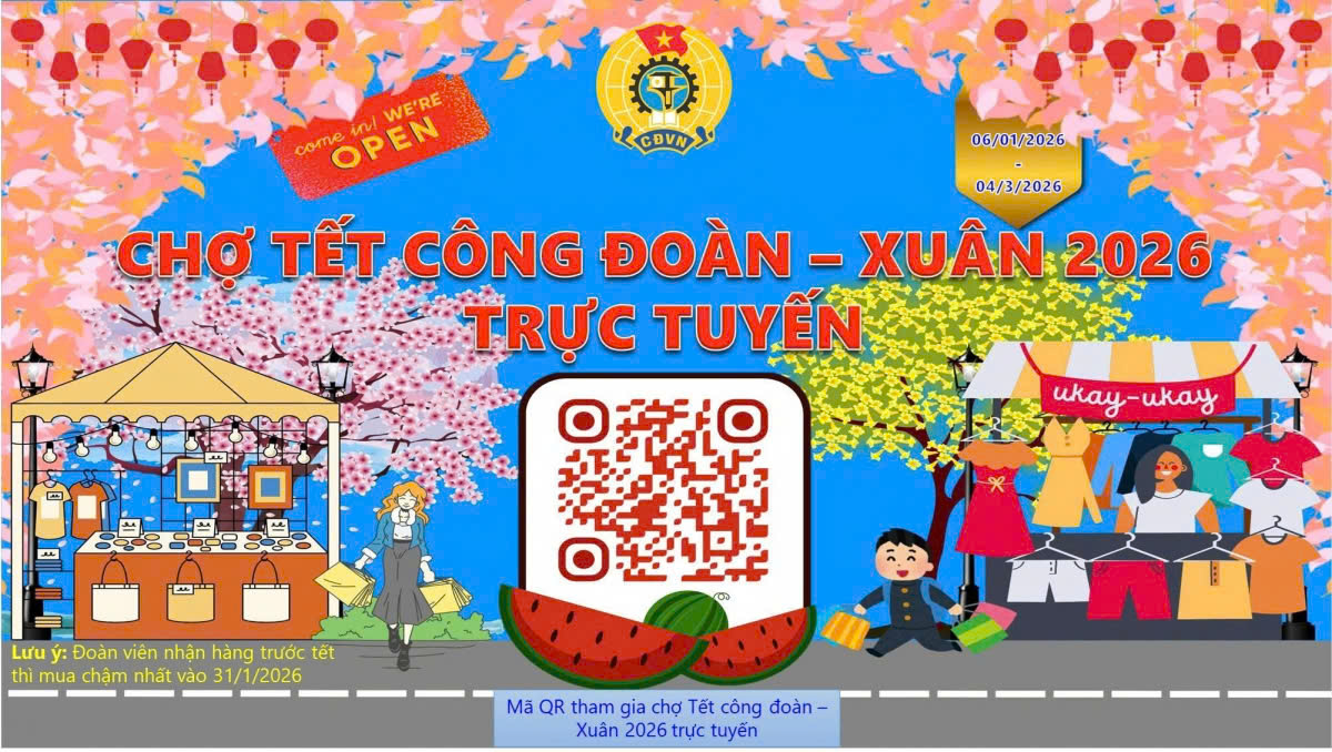 Công đoàn Sơn La chăm lo Tết bằng chuyển đổi số, đưa “Chợ Tết Công đoàn” đến gần hơn với đoàn viên, người lao động