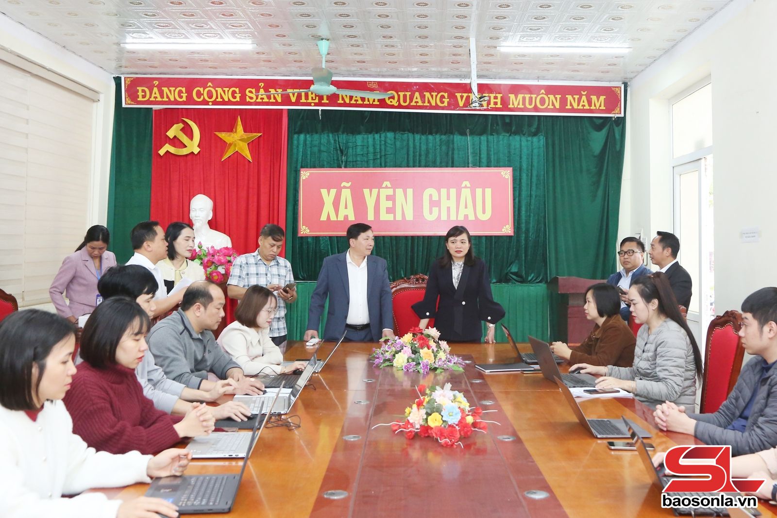 Giám sát công tác chuẩn bị bầu cử tại khu vực Yên Châu