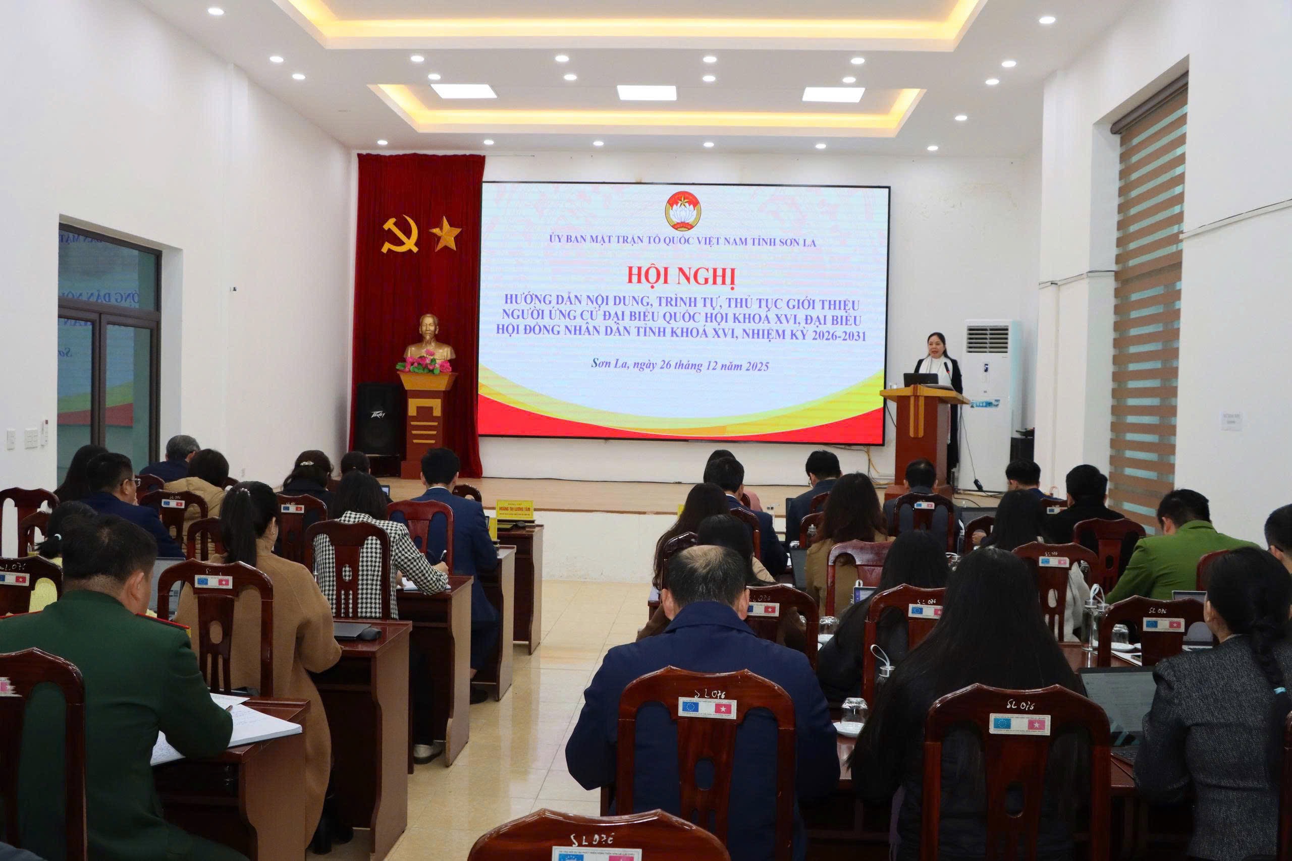 Hướng dẫn nội dung, trình tự, thủ tục giới thiệu người ứng cử đại biểu Quốc hội khóa XVI và HĐND tỉnh, nhiệm kỳ 2026-2031