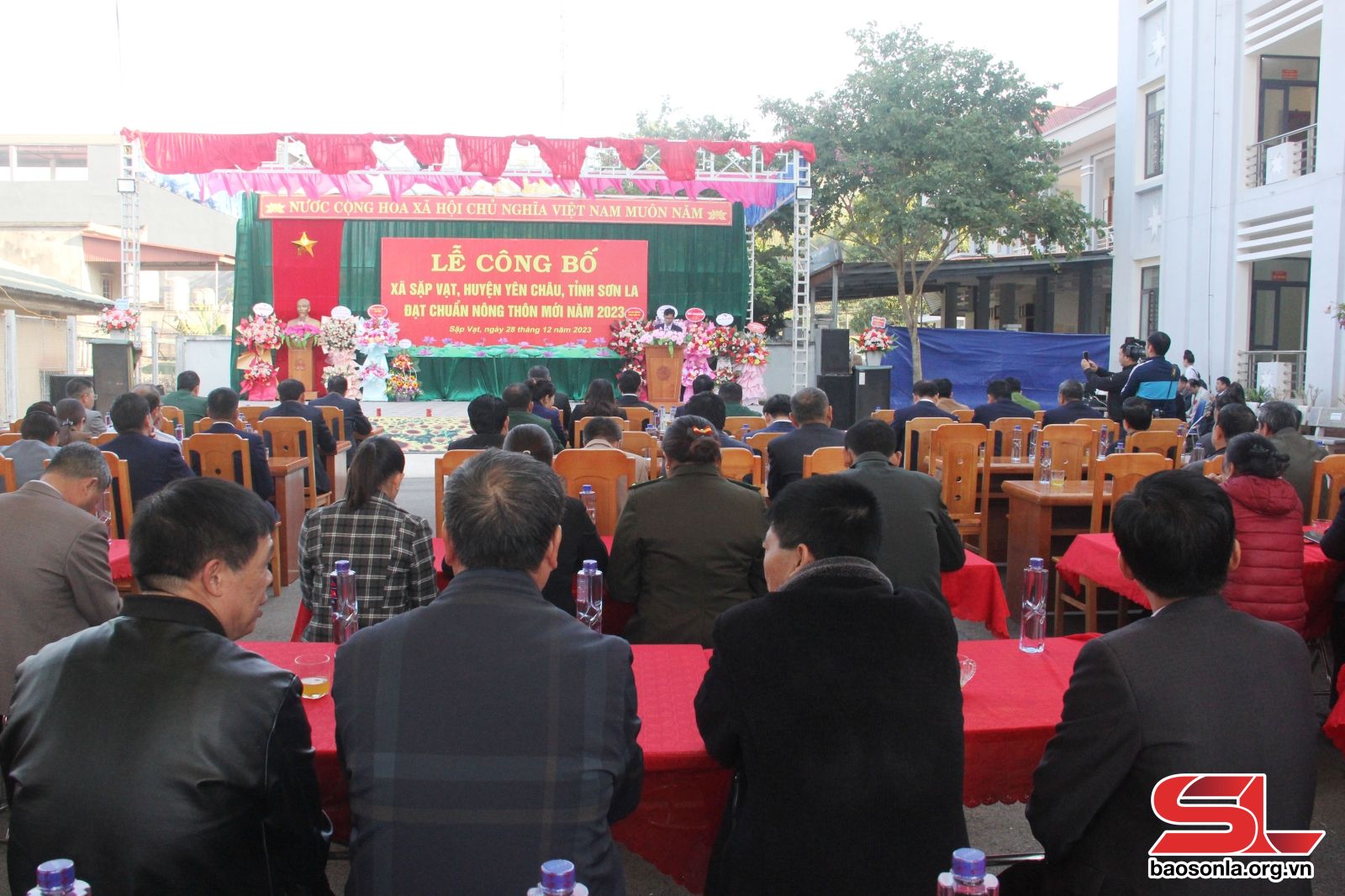 Lễ công bố xã Sặp Vạt đạt chuẩn nông thôn mới