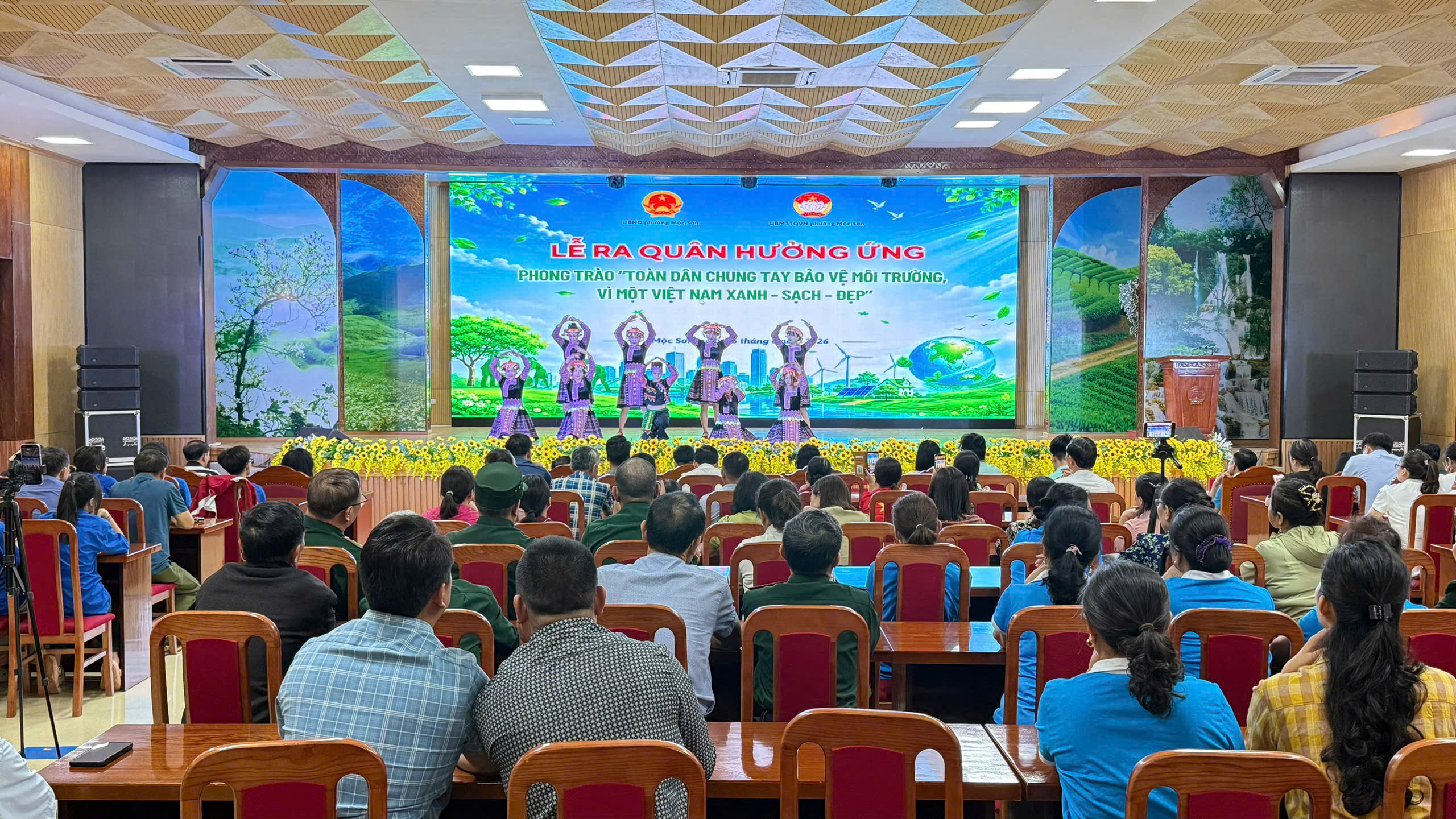 Phường Mộc Sơn: Tổ chức Lễ ra quân hưởng ứng phong trào thi đua Toàn dân chung tay bảo vệ môi trường “Vì một Việt Nam Xanh - Sạch - Đẹp” năm 2026.