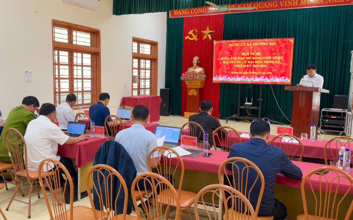 Xã Mường Sại giới thiệu người ứng cử đại biểu HĐND xã nhiệm kỳ 2026-2031