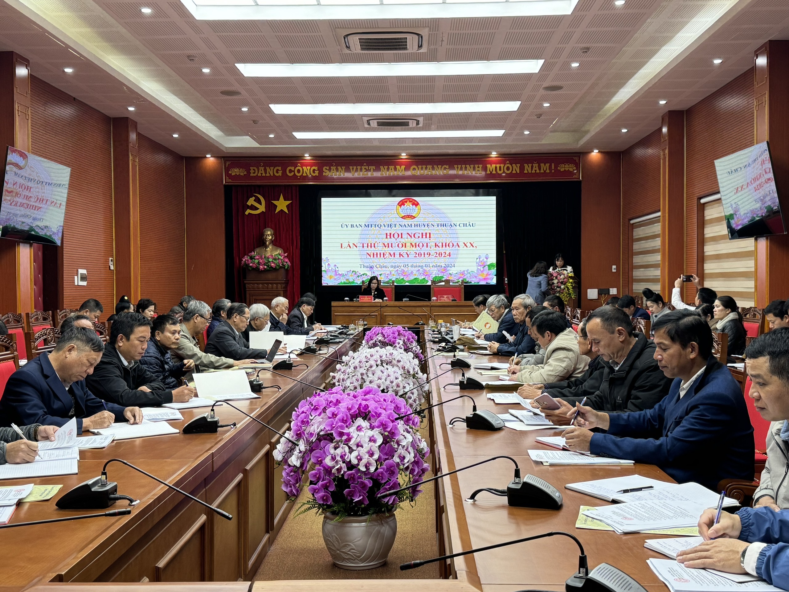 HỘI NGHỊ UỶ BAN MTTQ VIỆT NAM HUYỆN THUẬN CHÂU LẦN THỨ 11, KHÓA XX, NHIỆM KỲ 2019-2024