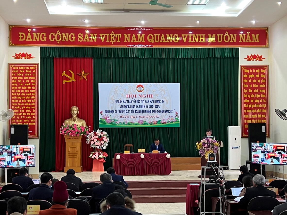 Hội nghị Ủy ban MTTQ Việt Nam huyện Mai Sơn lần thứ sáu, khóa XX, nhiệm kỳ 2019-2024