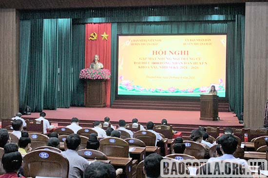 Yên Châu gặp mặt những người ứng cử đại biểu HĐND huyện khóa XXI